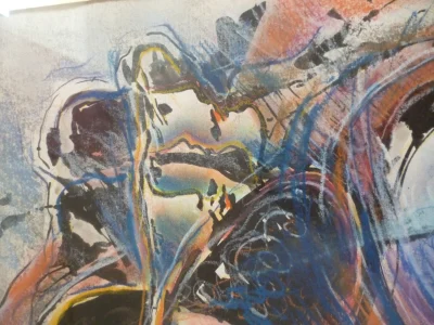 Zamy Steynovitz (1951-2000) Original Watercolour and Mixed Media Portrait - Image 6