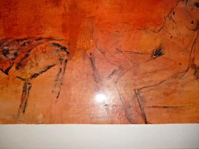 Nicole Bottet (b1942) Original French Mixed Media Painting of a Reclining Nude - Image 7