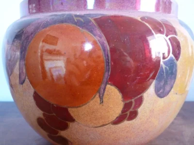 Art Deco Crown Ducal Lustreware Jardiniere - Image 6