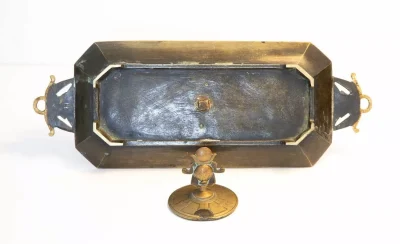 Antique Grand Tour Egyptian Revival Desk Stand and Inkwell - Image 7