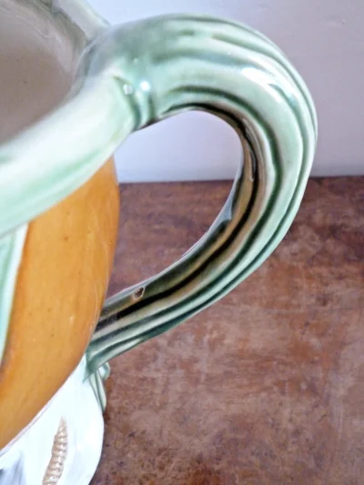Art Nouveau Style Large Majolica Ceramic Jug - Image 8