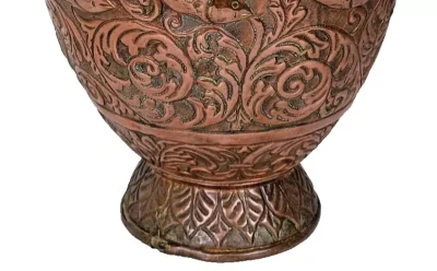 Large Antique Persian Qajar Dynasty Copper Water Carrier Jug - Image 7