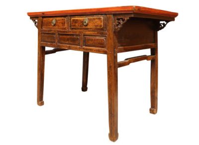 Antique Chinese Hardwood Side Table with Drawers, c.1820 - Image 4