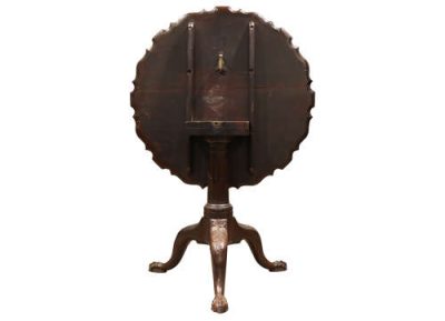Antique Mahogany Tilt-Top Tripod Table with Piecrust Edge, Circa 1780 - Image 3