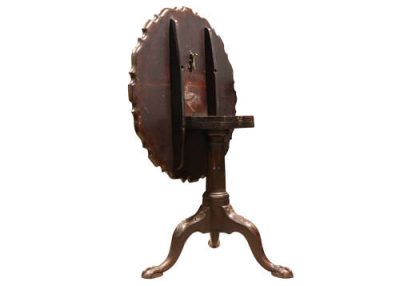 Antique Mahogany Tilt-Top Tripod Table with Piecrust Edge, Circa 1780 - Image 4