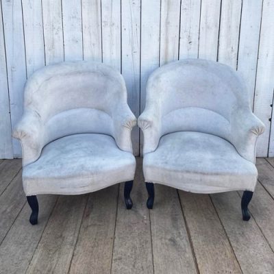 Pair of French 19th century Armchairs. - Image 2