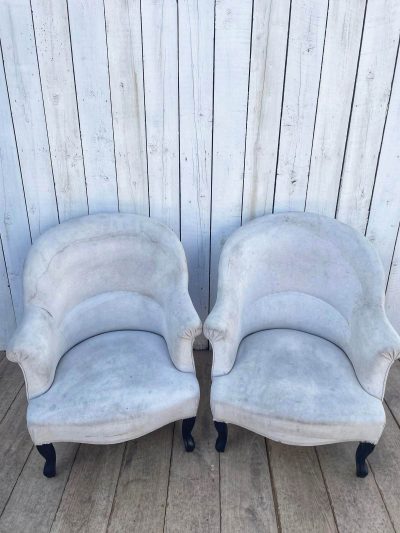 Pair of French 19th century Armchairs. - Image 3