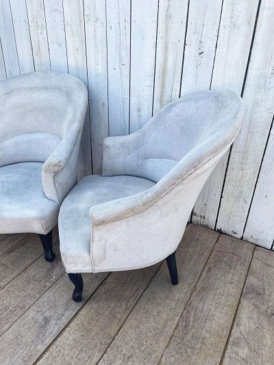 Pair of French 19th century Armchairs. - Image 4