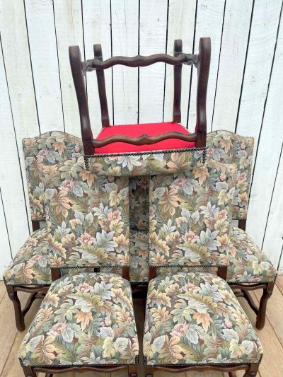 Set of 6 Os De Mouton Dining Chairs - Image 7