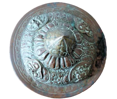 Rare Large 18th/19th Century Copper and Brass Tibetan Chang Flask - Image 13