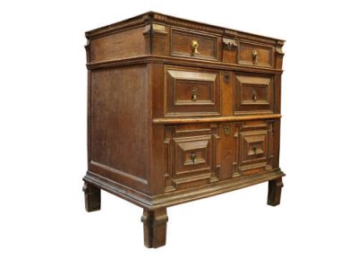 Charles II Oak 2 Part Chest - Image 4