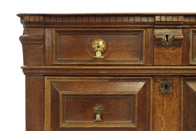 Charles II Oak 2 Part Chest - Image 5