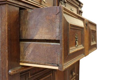 Charles II Oak 2 Part Chest - Image 6