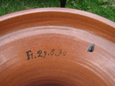 A Pair Of Very Rare And Impressive Decorative Art Deco Large Pottery “gres” Jardinières, Eliminated Side Tables - Image 4