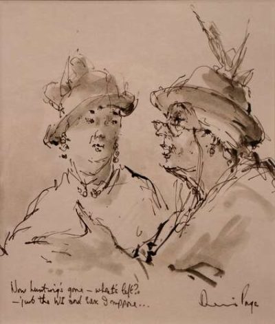 Dennis Page - Original Pen and Ink Cartoon - Image 2