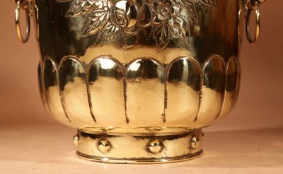 Dinanderie Brass Large Jardinière / Log / Peat bin. - Image 2