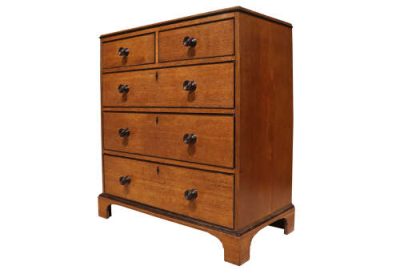 Early 19th Century Oak and Ebonised Chest of Drawers, Circa 1810 - Image 4