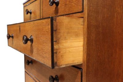 Early 19th Century Oak and Ebonised Chest of Drawers, Circa 1810 - Image 5