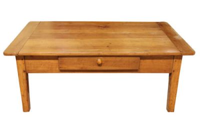 French Farmhouse Cherrywood Coffee Table - circa 1900 - Image 3