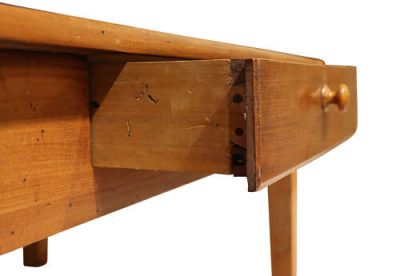French Farmhouse Cherrywood Coffee Table - circa 1900 - Image 6