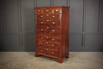 Early 18th Century Walnut Tallboy Chest On Chest - Image 3