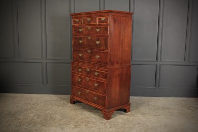 Early 18th Century Walnut Tallboy Chest On Chest - Image 4