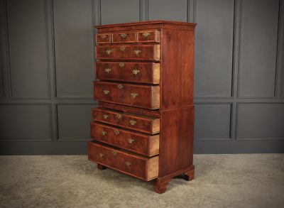 Early 18th Century Walnut Tallboy Chest On Chest - Image 5