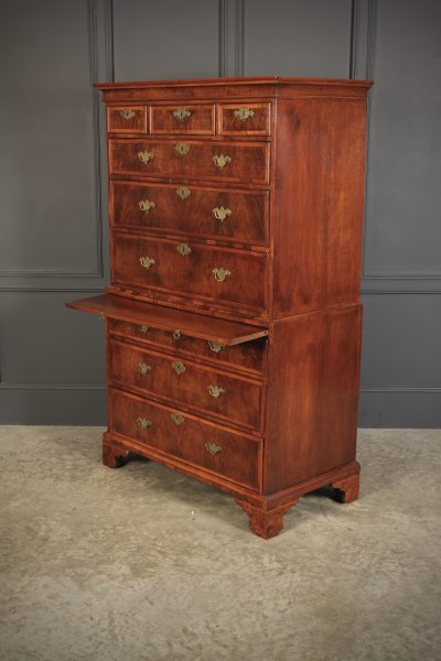 Early 18th Century Walnut Tallboy Chest On Chest - Image 6