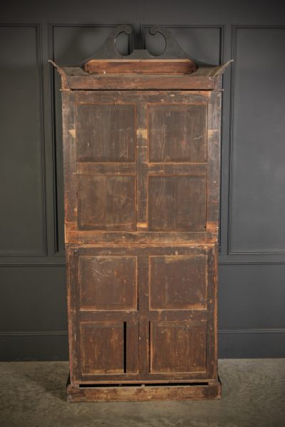 Early 19th Century Black Lacquered Chinoiserie Bureau Bookcase - Image 11