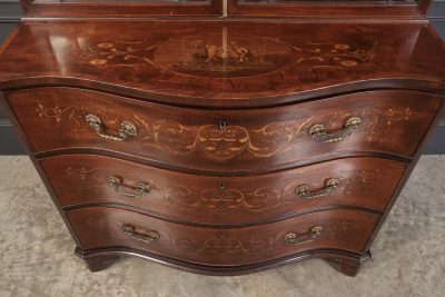 Rare George III Marquetry Inlaid Mahogany Bookcase - Image 17
