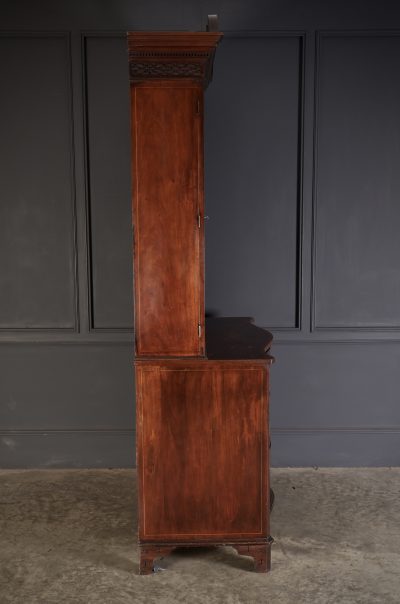 Rare George III Marquetry Inlaid Mahogany Bookcase - Image 16
