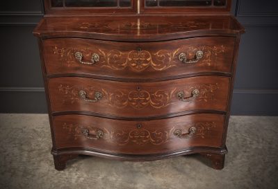 Rare George III Marquetry Inlaid Mahogany Bookcase - Image 6