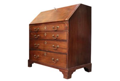 George III Mahogany Bureau - Image 4