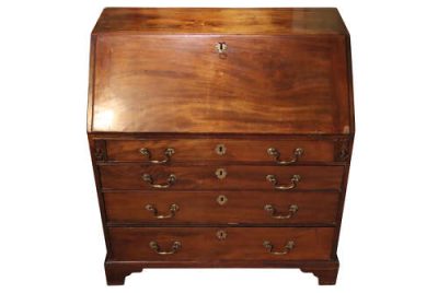 George III Mahogany Bureau - Image 5