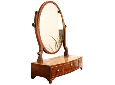 George III Mahogany Dressing Table Mirror - Image 2