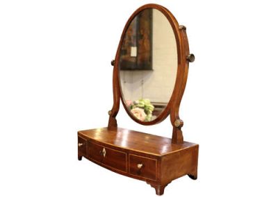 George III Mahogany Dressing Table Mirror - Image 3