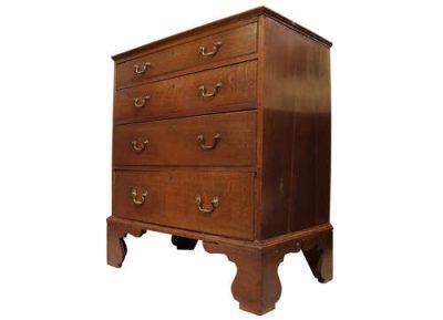 George III Oak Chest of Drawers - Image 4