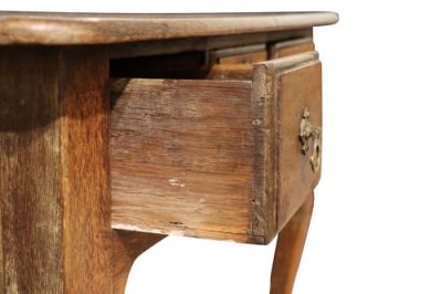 George III Oak Lowboy - Image 5