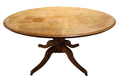 Late Georgian Faded Mahogany Oval Breakfast Table, c.1830 - Image 2