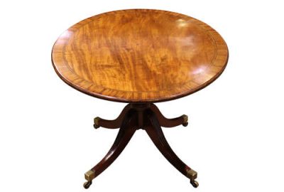 Mahogany Oval Tilt Top Dining Table - Image 4