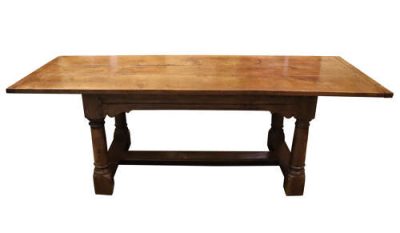 Mid 20thc Oak Refectory Table - Image 2