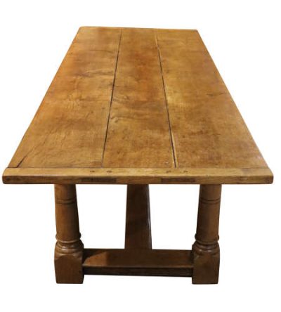 Mid 20thc Oak Refectory Table - Image 3