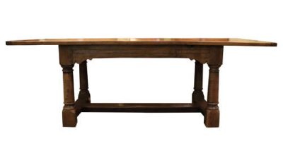 Mid 20thc Oak Refectory Table - Image 5