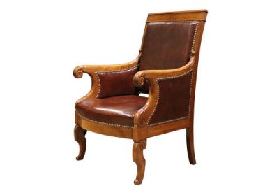 Pair of Louis Philippe Period Walnut Armchairs - Image 3
