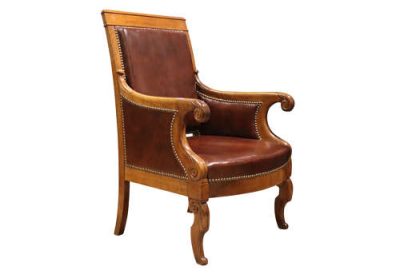 Pair of Louis Philippe Period Walnut Armchairs - Image 5