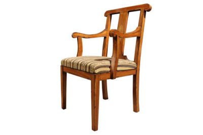Pair of Satinwood Elbow Chairs - circa 1920 - Image 3