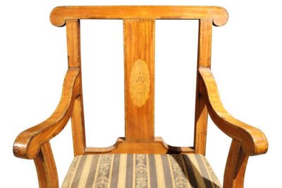 Pair of Satinwood Elbow Chairs - circa 1920 - Image 7