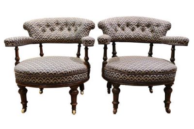 Pair of Victorian Tub Chairs - Image 2