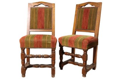 Rare Pair of Late 17th/Early 18th Century French Fruitwood Back Stools - Image 2