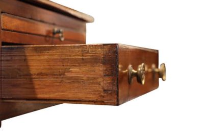 Regency Mahogany & Ebony Inlaid Ladies Writing Table - Image 8